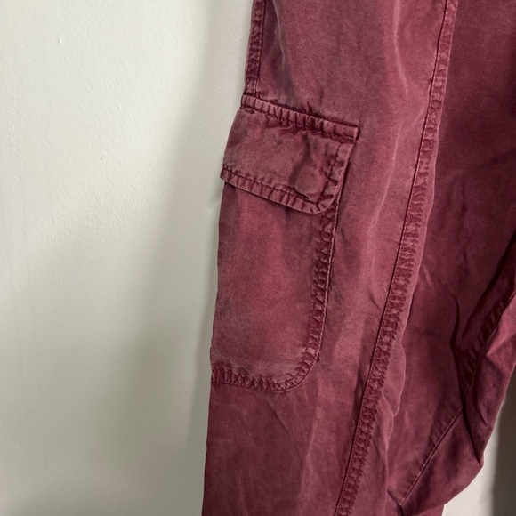 Faded Glory Women's M Joggers Lyocell Lightweight Red Cargo‎ Drawstring Grunge - Picture 7 of 16